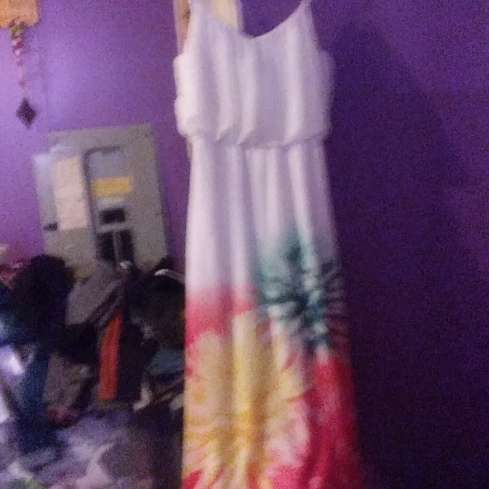 Woman sheer maxi dress